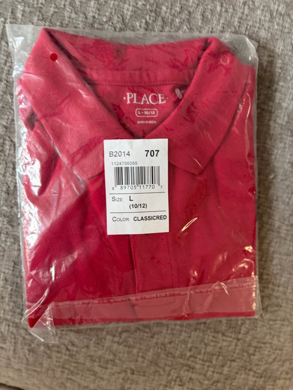 The Children’s Place - Kids Classic Red Polo Shirt size Large